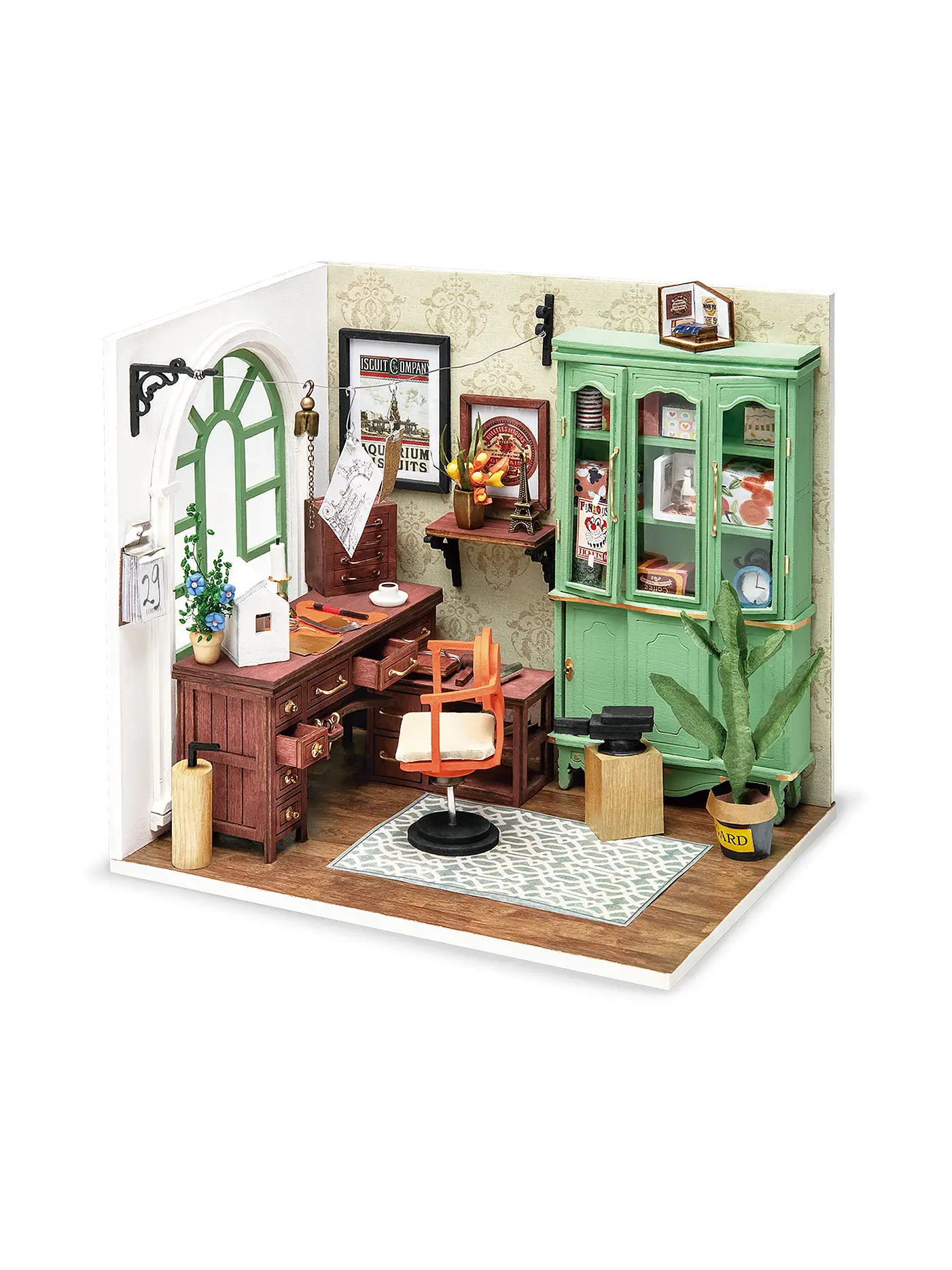 ROBOTIME | Jimmy’s Studio DGM07 Home Office DIY Miniature | 